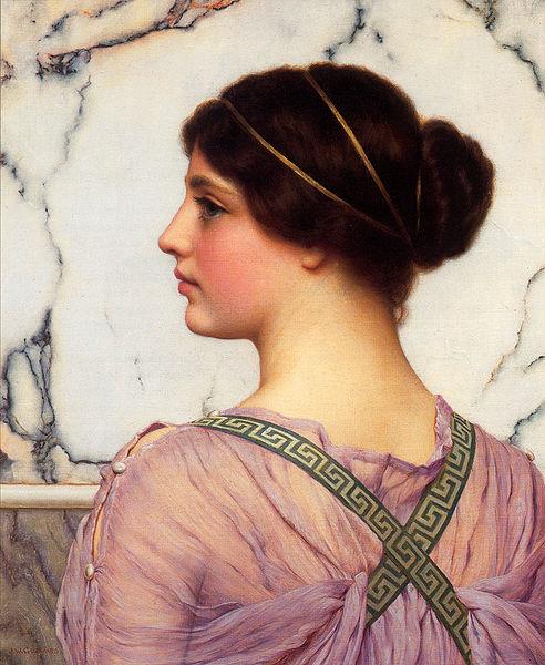 John William Godward A Grecian Lovely oil painting image